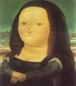 Artworks by 350 Famous Artists Painting - Mona Lisa Fernando Botero